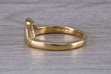 Abstract ring, made from your choice of 9ct yellow or white gold, solid and chunky feel, ideal as casual ring, thumb ring or shaped band