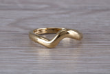 Abstract ring, made from your choice of 9ct yellow or white gold, solid and chunky feel, ideal as casual ring, thumb ring or shaped band