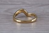 Abstract ring, made from your choice of 9ct yellow or white gold, solid and chunky feel, ideal as casual ring, thumb ring or shaped band