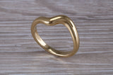 Abstract ring, made from your choice of 9ct yellow or white gold, solid and chunky feel, ideal as casual ring, thumb ring or shaped band