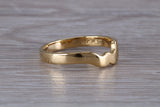 Abstract ring, made from your choice of 9ct yellow or white gold, solid and chunky feel, ideal as casual ring, thumb ring or shaped band