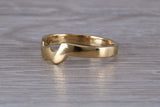 Abstract ring, made from your choice of 9ct yellow or white gold, solid and chunky feel, ideal as casual ring, thumb ring or shaped band