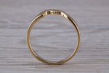 Abstract ring, made from your choice of 9ct yellow or white gold, solid and chunky feel, ideal as casual ring, thumb ring or shaped band