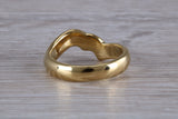 Abstract ring, made from your choice of 9ct yellow or white gold, solid and chunky feel, ideal as casual ring, thumb ring or shaped band