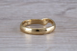Abstract ring, made from your choice of 9ct yellow or white gold, solid and chunky feel, ideal as casual ring, thumb ring or shaped band