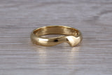Abstract ring, made from your choice of 9ct yellow or white gold, solid and chunky feel, ideal as casual ring, thumb ring or shaped band