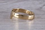 Abstract ring, made from your choice of 9ct yellow or white gold, solid and chunky feel, ideal as casual ring, thumb ring or shaped band