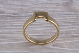 Abstract ring, made from your choice of 9ct yellow or white gold, solid and chunky feel, ideal as casual ring, thumb ring or shaped band