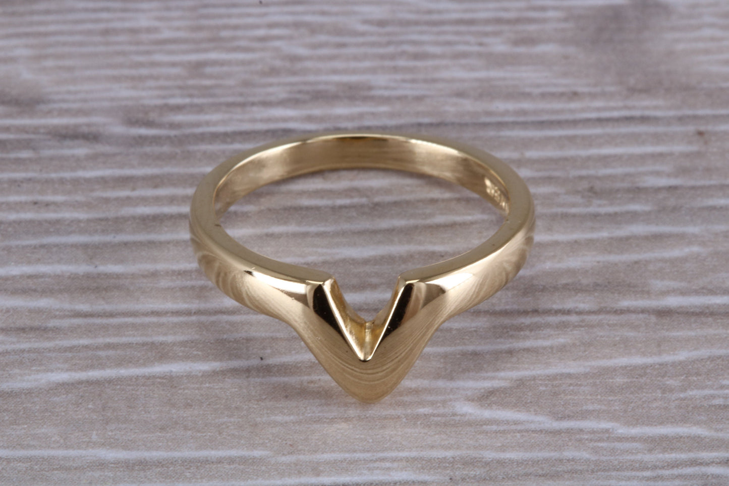 Abstract ring, made from your choice of 9ct yellow or white gold, solid and chunky feel, casual ring, thumb ring or shaped band, wishbone