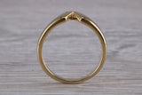 Abstract ring, made from your choice of 9ct yellow or white gold, solid and chunky feel, casual ring, thumb ring or shaped band, wishbone