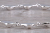 Sterling Silver Rear Drop Link Bracelet