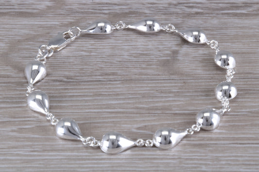 Sterling Silver Rear Drop Link Bracelet