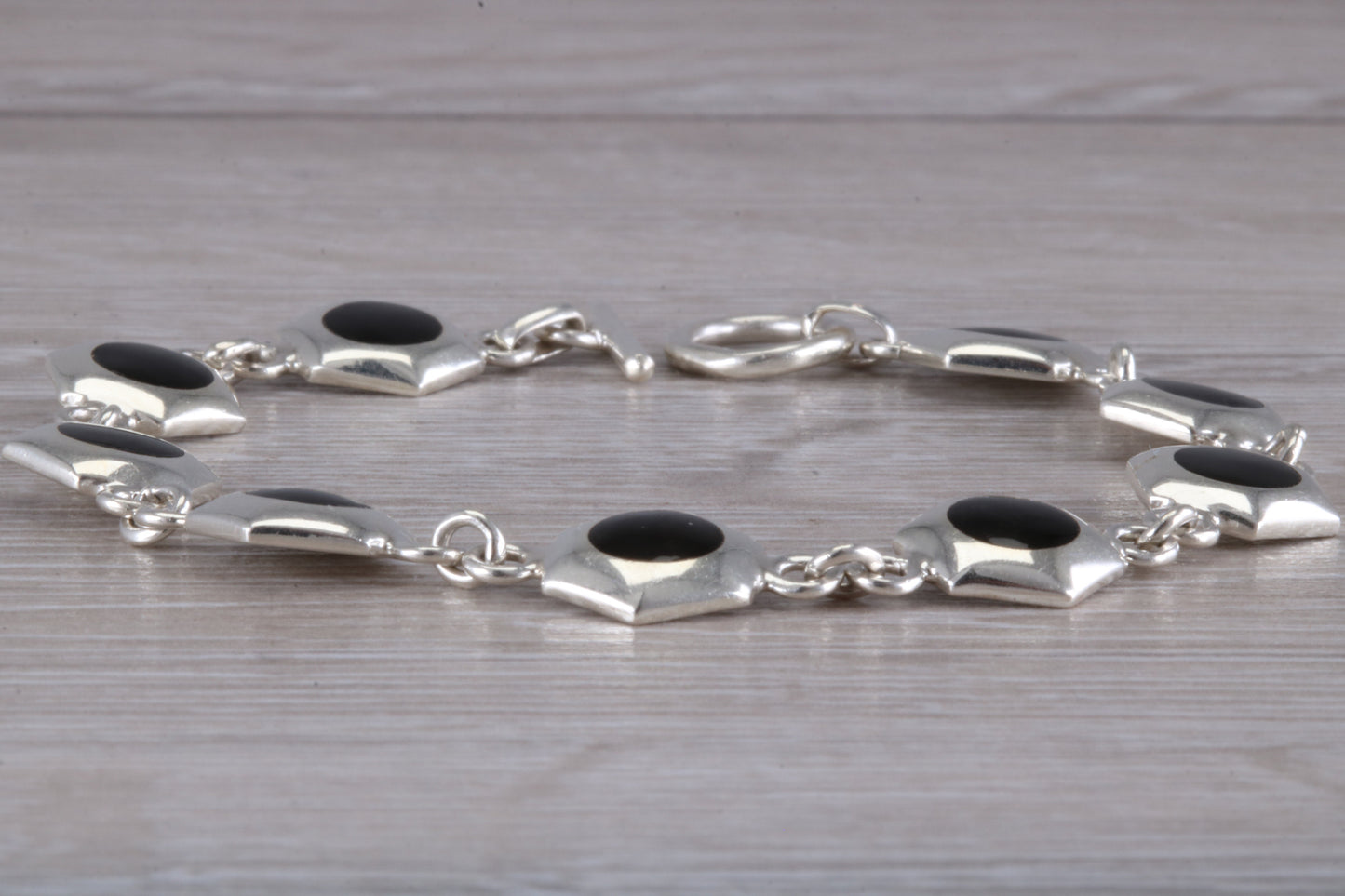 Sterling Silver Black Onyx Bracelet