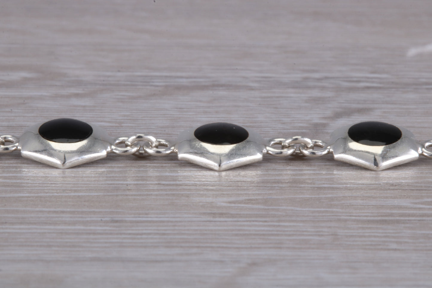 Sterling Silver Black Onyx Bracelet