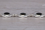 Sterling Silver Black Onyx Bracelet