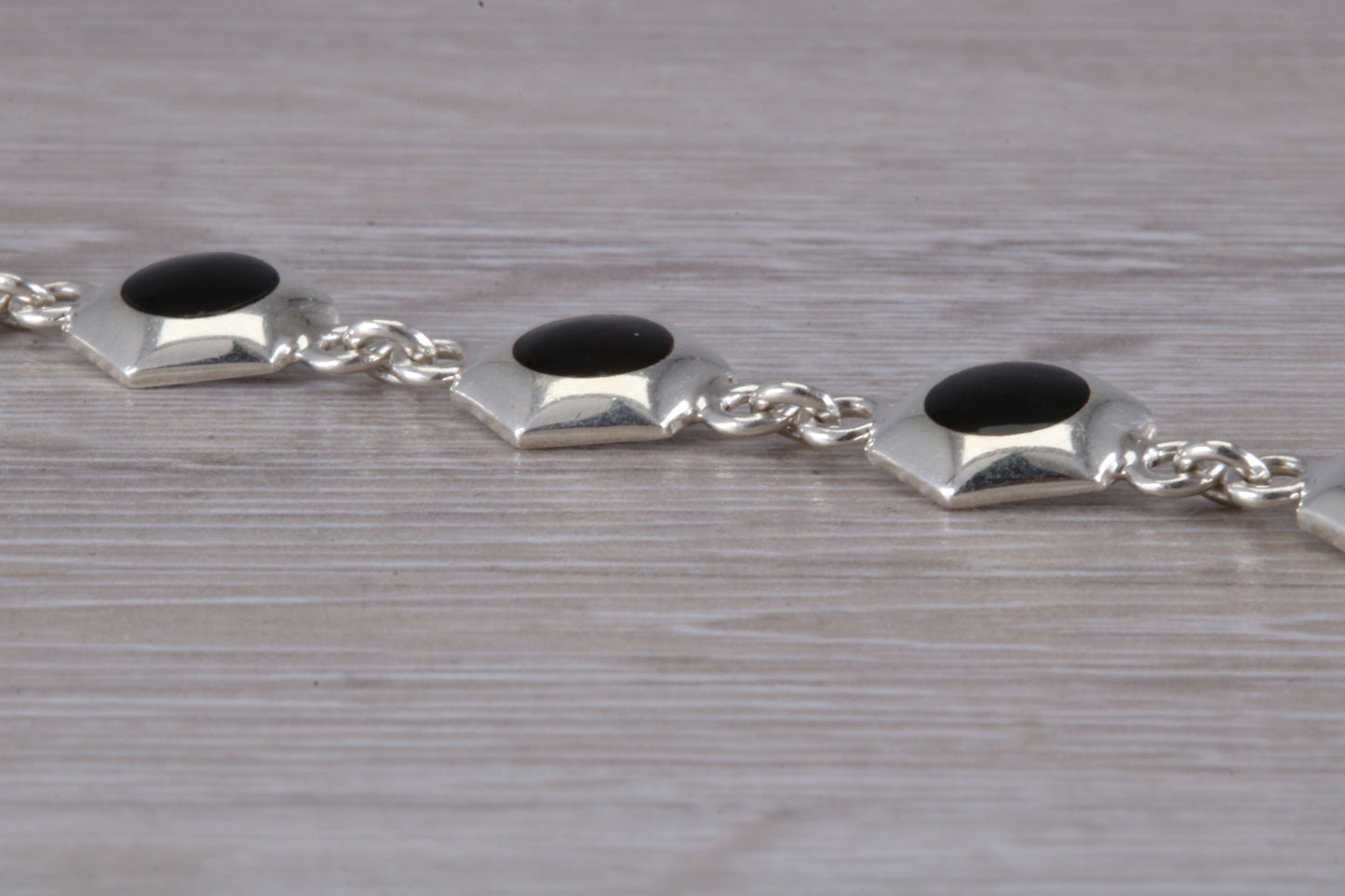 Sterling Silver Black Onyx Bracelet