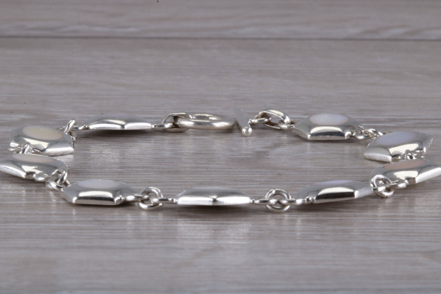 Sterling Silver Mother of Pearl Bracelet