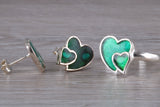 Love hearts Matching Earrings and Ring