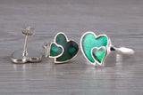 Love hearts Matching Earrings and Ring