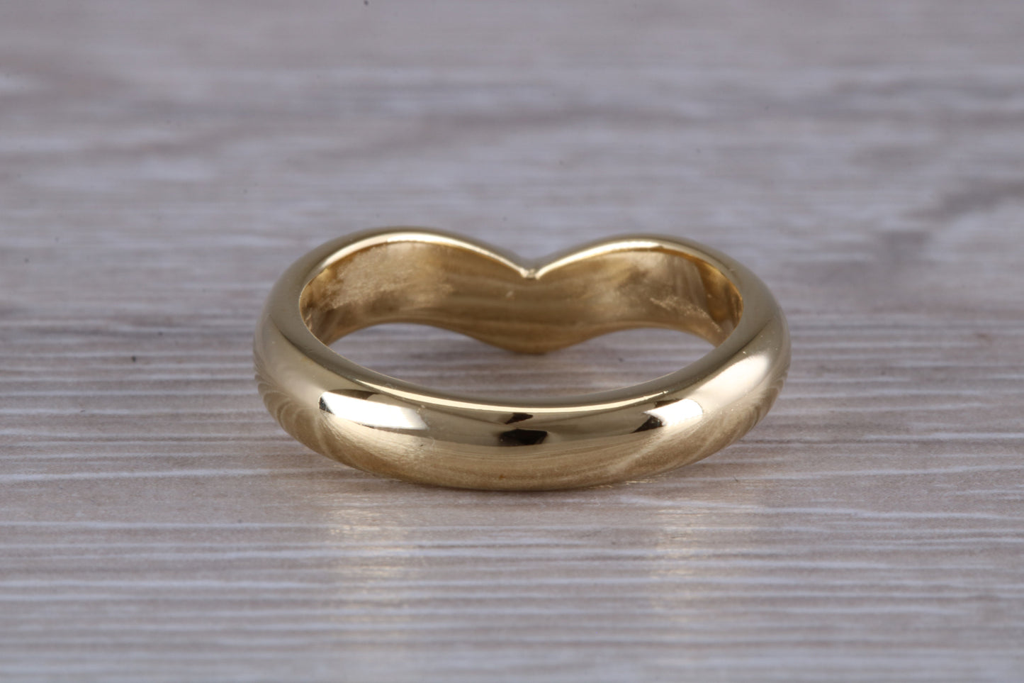 Abstract ring, made from your choice of 9ct yellow or white gold, solid and chunky feel, casual ring, thumb ring or shaped band, wishbone