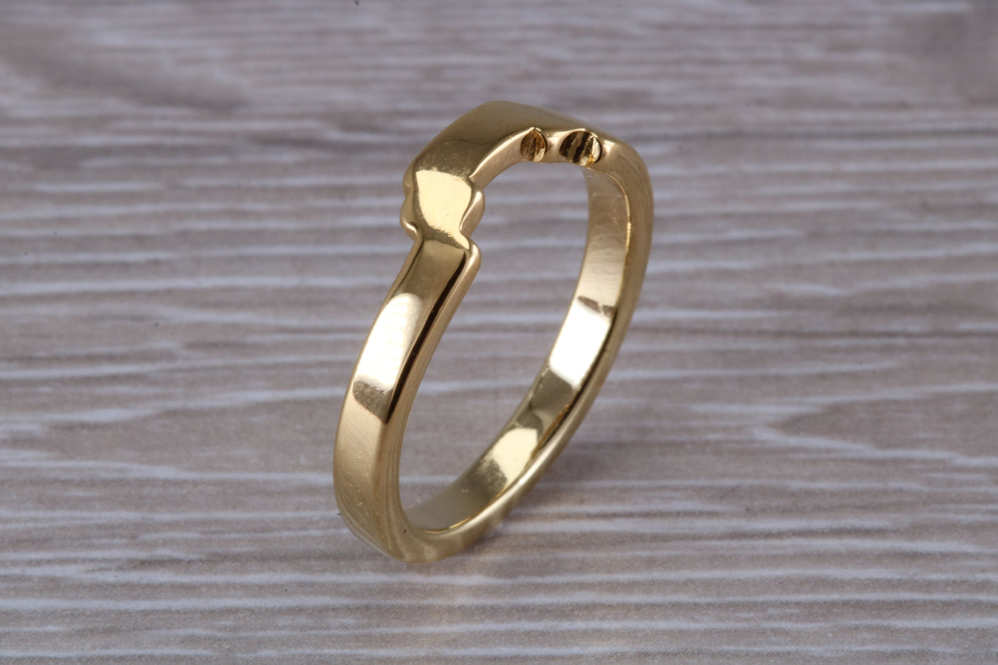 Abstract ring, made from your choice of 9ct yellow or white gold, solid and chunky feel, casual ring, thumb ring or shaped band, wishbone