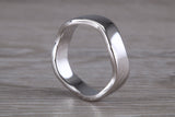 Abstract ring, made from your choice of 9ct yellow or white gold, solid and weighty feel, casual ring, thumb ring or shaped band, wishbone