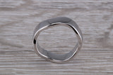 Abstract ring, made from your choice of 9ct yellow or white gold, solid and weighty feel, casual ring, thumb ring or shaped band, wishbone