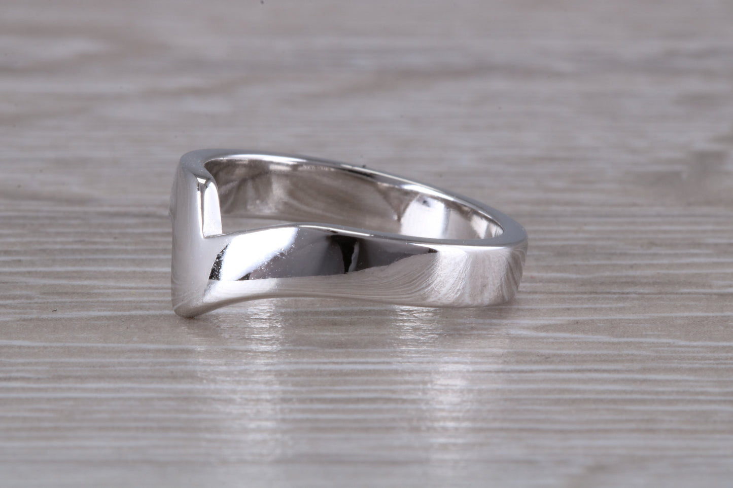 Abstract ring, made from your choice of 9ct yellow or white gold, solid and weighty feel, casual ring, thumb ring or shaped band, wishbone