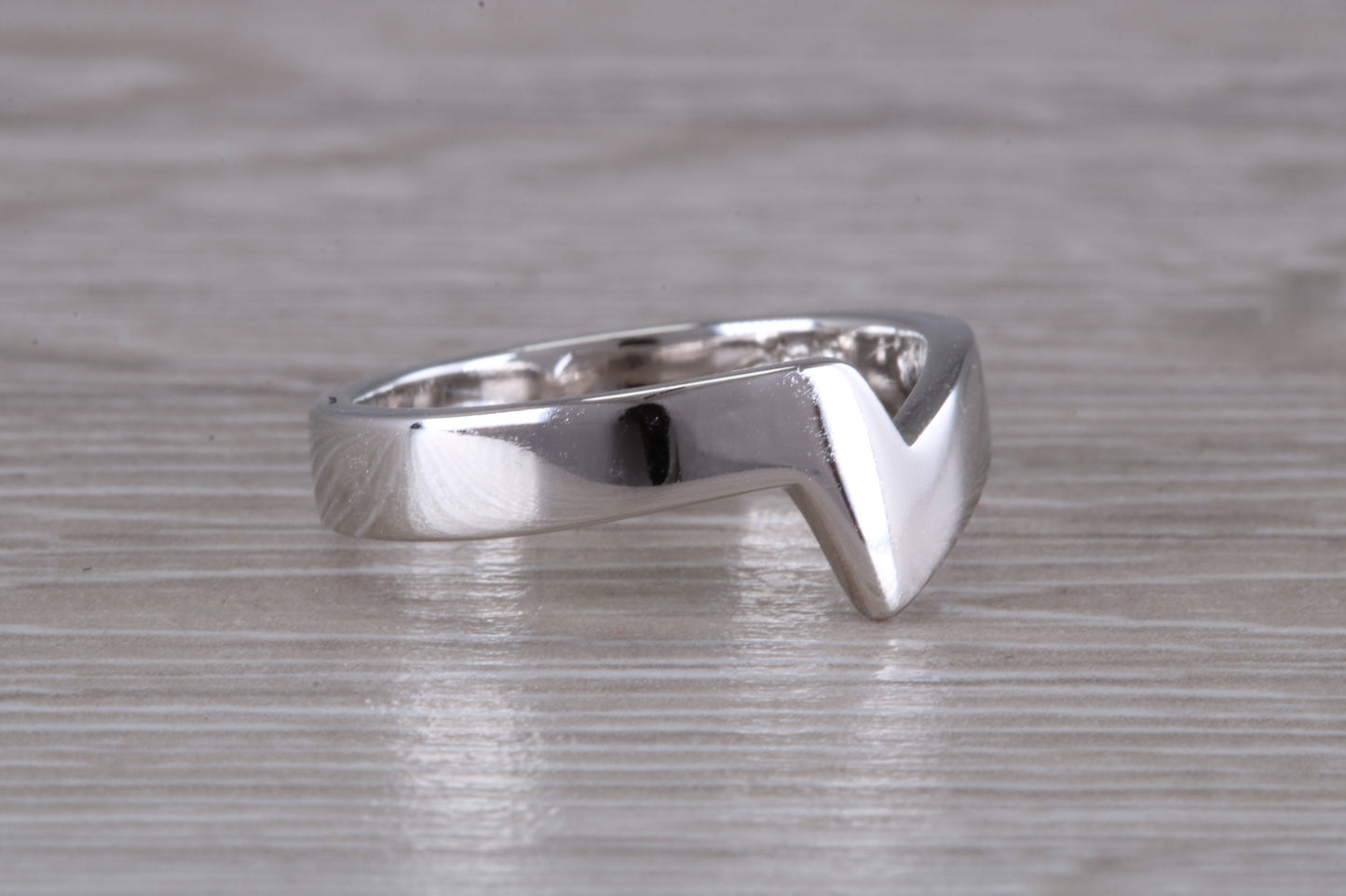 Abstract ring, made from your choice of 9ct yellow or white gold, solid and weighty feel, casual ring, thumb ring or shaped band, wishbone