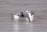 Abstract ring, made from your choice of 9ct yellow or white gold, solid and weighty feel, casual ring, thumb ring or shaped band, wishbone