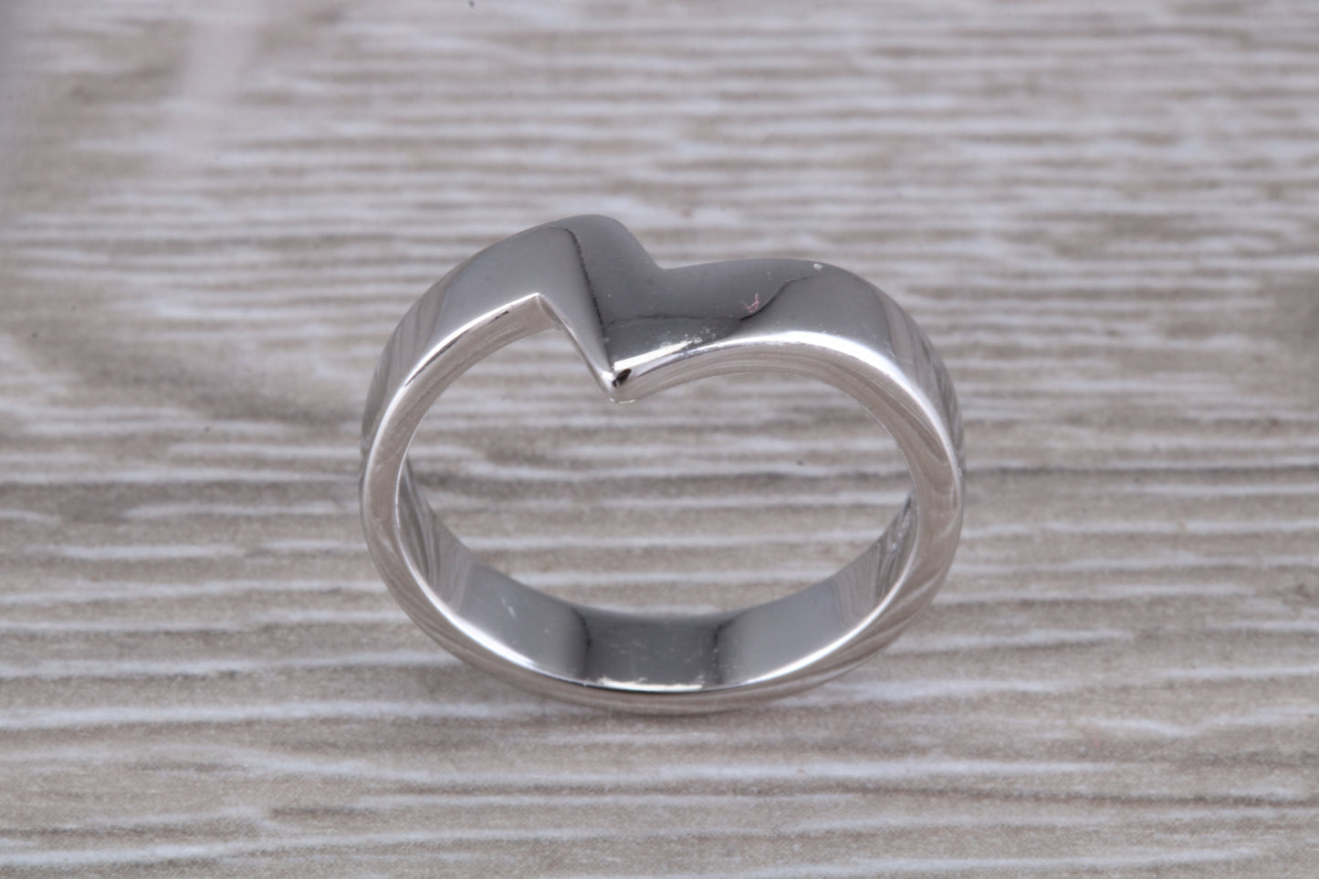 Abstract ring, made from your choice of 9ct yellow or white gold, solid and weighty feel, casual ring, thumb ring or shaped band, wishbone