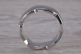 Abstract ring, made from your choice of 9ct yellow or white gold, solid and weighty feel, casual ring, thumb ring or shaped band, wishbone