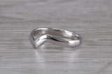 Abstract ring, made from your choice of 9ct yellow or white gold, solid but dainty feel, casual ring, thumb ring or shaped band, wishbone