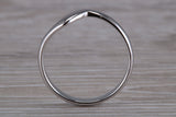 Abstract ring, made from your choice of 9ct yellow or white gold, solid but dainty feel, casual ring, thumb ring or shaped band, wishbone