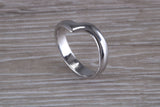 Abstract ring, made from your choice of 9ct yellow or white gold, solid and weighty feel, casual ring, thumb ring or shaped band, wishbone