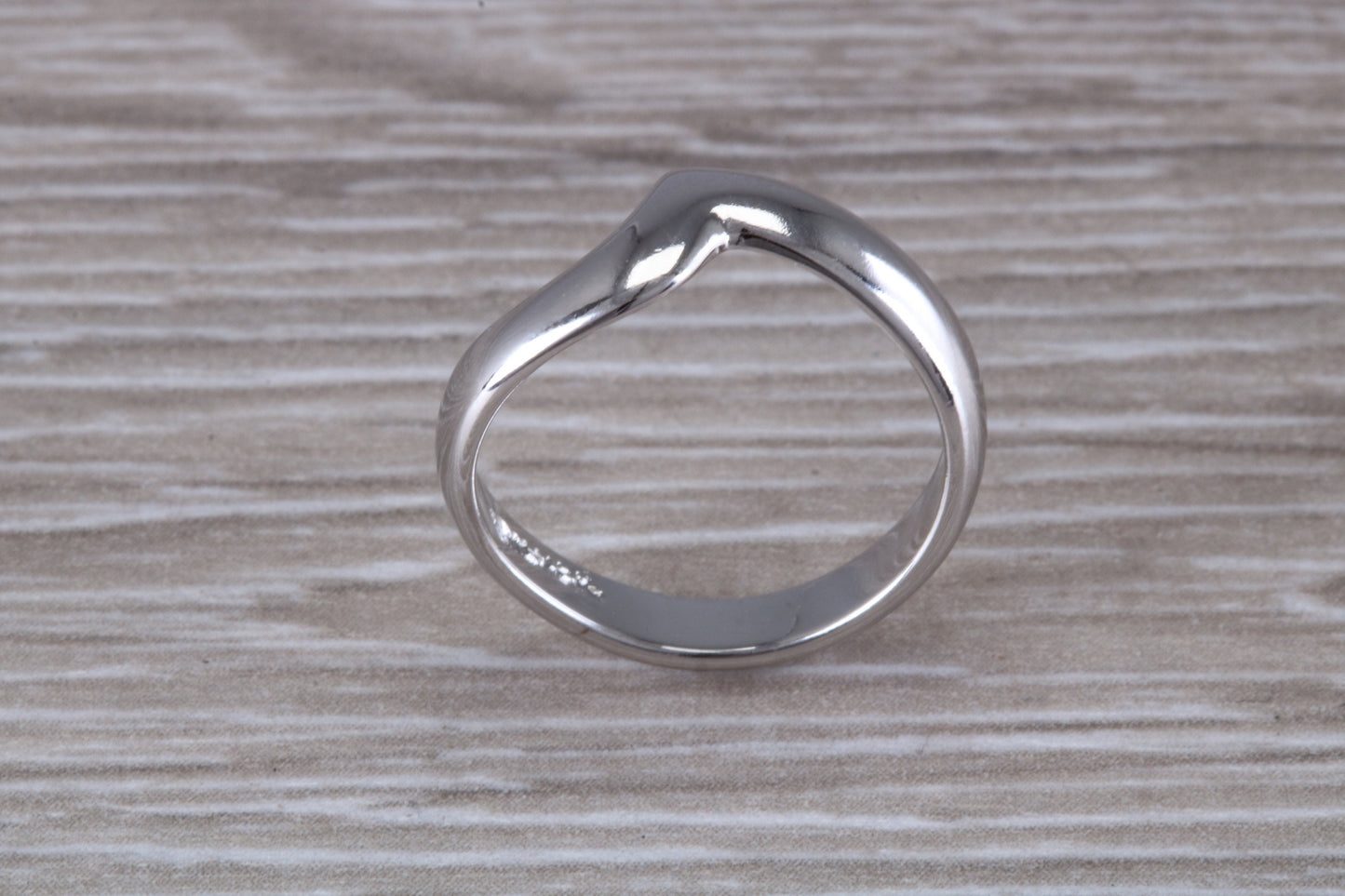 Abstract ring, made from your choice of 9ct yellow or white gold, solid and weighty feel, casual ring, thumb ring or shaped band, wishbone