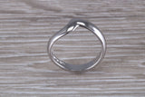 Abstract ring, made from your choice of 9ct yellow or white gold, solid and weighty feel, casual ring, thumb ring or shaped band, wishbone
