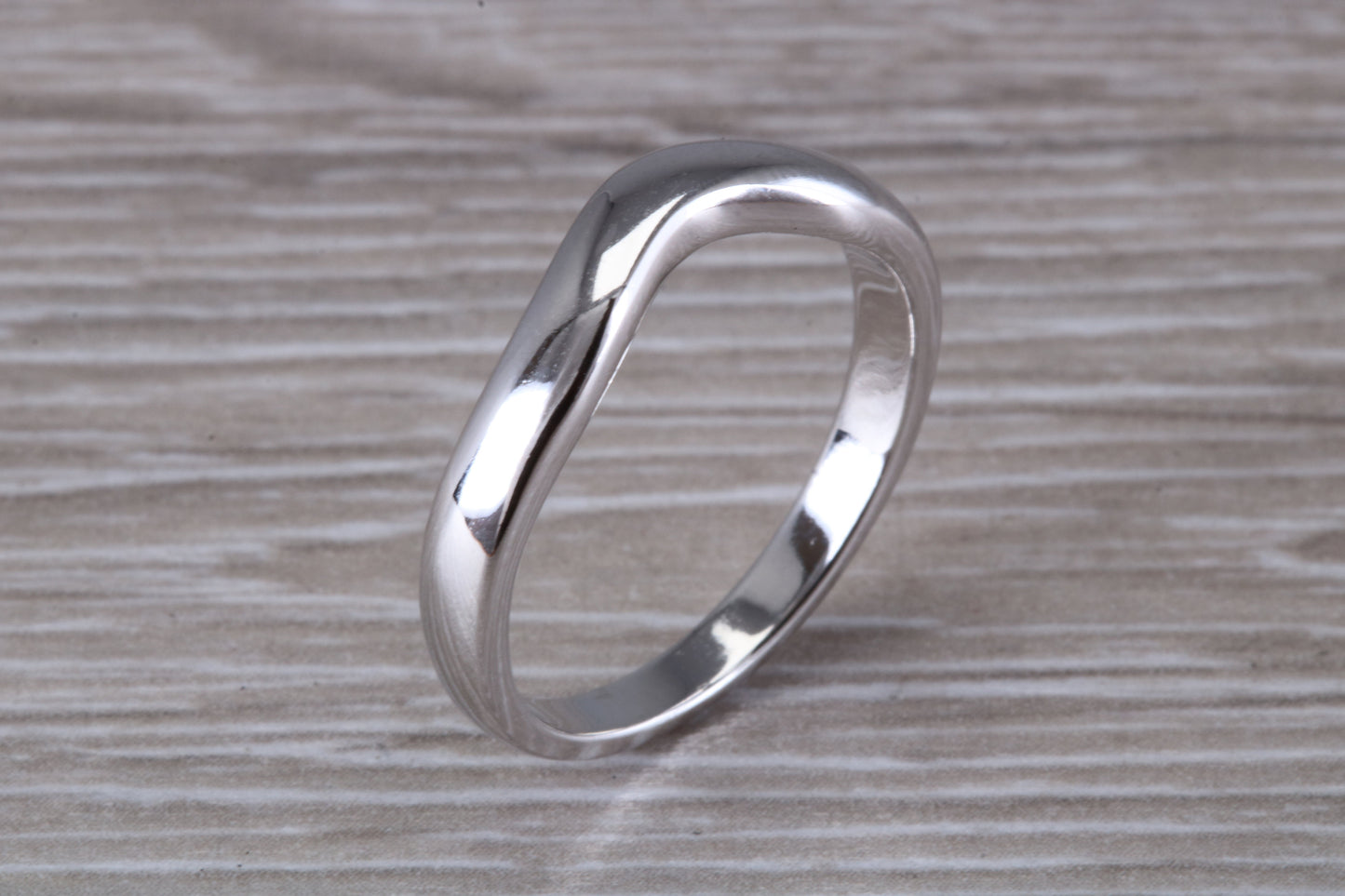 Abstract ring, made from your choice of 9ct yellow or white gold, solid and chunky feel, casual ring, thumb ring or shaped band, wishbone