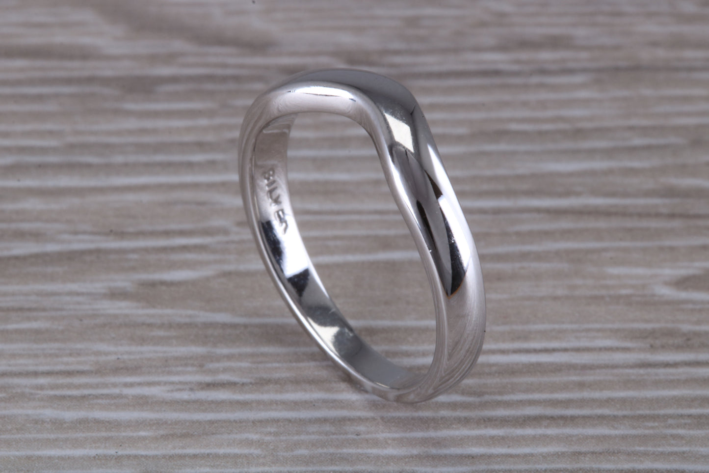 Abstract ring, made from your choice of 9ct yellow or white gold, solid and chunky feel, casual ring, thumb ring or shaped band, wishbone