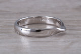 Abstract ring, made from your choice of 9ct yellow or white gold, solid and chunky feel, casual ring, thumb ring or shaped band, wishbone