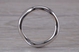 Abstract ring, made from your choice of 9ct yellow or white gold, solid and weighty feel, casual ring, thumb ring or shaped band, wishbone