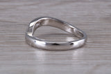 Abstract ring, made from your choice of 9ct yellow or white gold, solid and weighty feel, casual ring, thumb ring or shaped band, wishbone