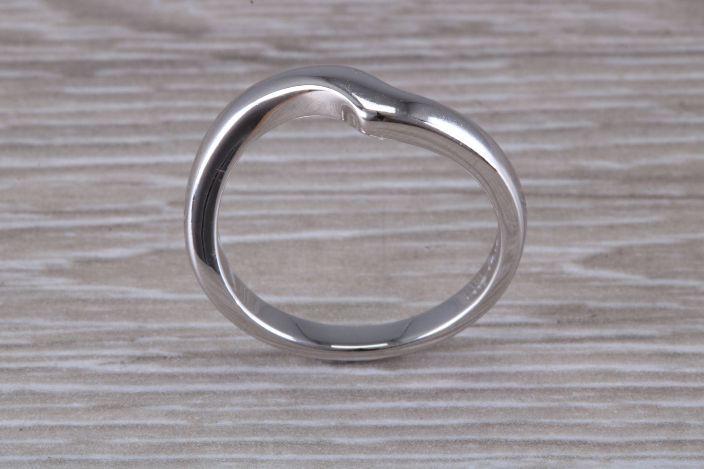 Abstract ring, made from your choice of 9ct yellow or white gold, solid and weighty feel, casual ring, thumb ring or shaped band, wishbone