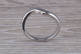 Abstract ring, made from your choice of 9ct yellow or white gold, solid and weighty feel, casual ring, thumb ring or shaped band, wishbone