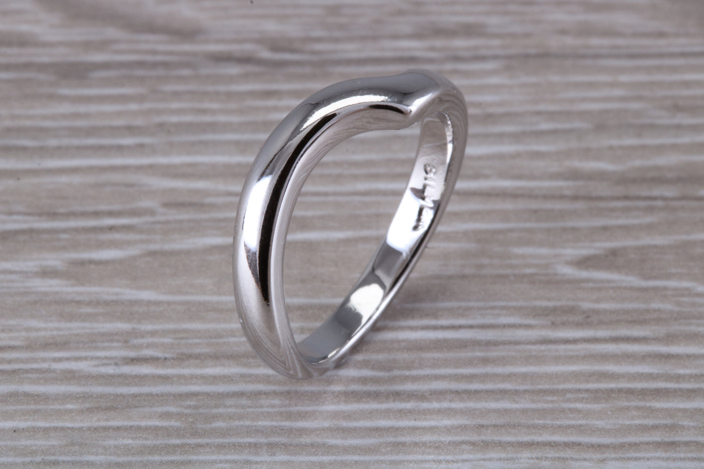 Abstract ring, made from your choice of 9ct yellow or white gold, solid and weighty feel, casual ring, thumb ring or shaped band, wishbone