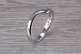 Abstract ring, made from your choice of 9ct yellow or white gold, solid and weighty feel, casual ring, thumb ring or shaped band, wishbone
