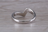 Abstract ring, made from your choice of 9ct yellow or white gold, solid and weighty feel, casual ring, thumb ring or shaped band, wishbone