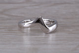 Abstract ring, made from your choice of 9ct yellow or white gold, solid and weighty feel, casual ring, thumb ring or shaped band, wishbone