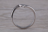 Abstract ring, made from your choice of 9ct yellow or white gold, solid and weighty feel, casual ring, thumb ring or shaped band, wishbone