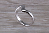 Abstract ring, made from your choice of 9ct yellow or white gold, solid and weighty feel, casual ring, thumb ring or shaped band, wishbone